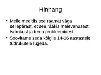 Raamatu-Mineviku mälestused- esitlus #6