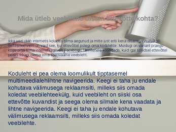 Veebileht kui firma suhtlemisvahend #2