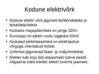 Slideshow-Elekter kodus #2