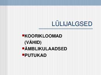 Lülijalgsed #2
