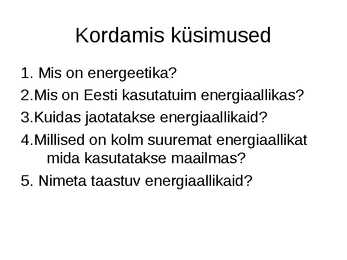 Slideshow teemal Energeetika #9
