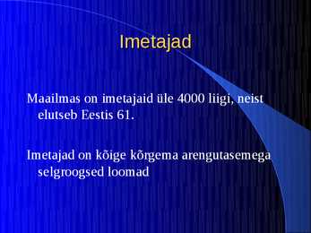Imetajad #2