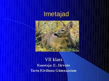 Imetajad