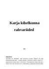 Karja kihelkonna rahvariided