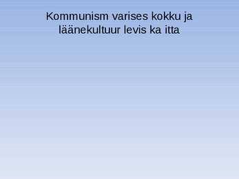 Kultuurielu 20-sajandi teisel poolel #10
