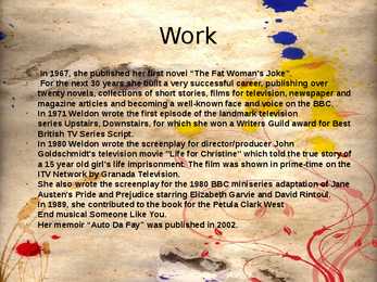 Fay Weldon-Powerpoint #4