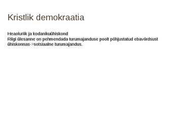 Poliitilised ideoloogiad #12
