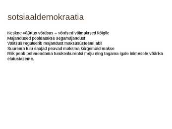 Poliitilised ideoloogiad #6