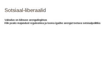 Poliitilised ideoloogiad #10