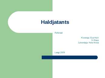 Haldjatants powerpoint