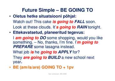 English Tenses - theory #14