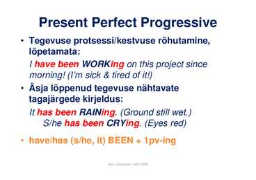 English Tenses - theory #4