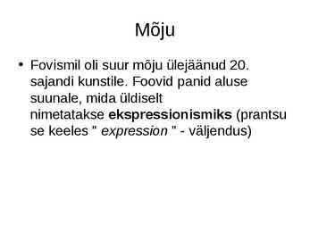 Fovism #5