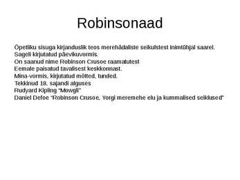Romaaniliigid #4