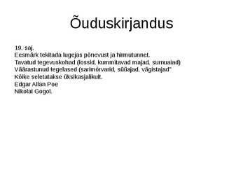 Romaaniliigid #6