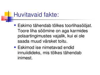 Eskimod ehk inuitid #13