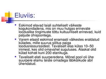 Eskimod ehk inuitid #5