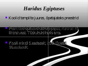 Vana-Idamaade haridusest #7