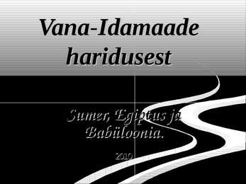 Vana-Idamaade haridusest