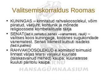 Rooma riigi algus - Etruskid #11