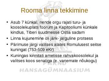 Rooma riigi algus - Etruskid #7