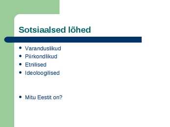 Ühiskonna sektorid-Kodanikuühiskond #9