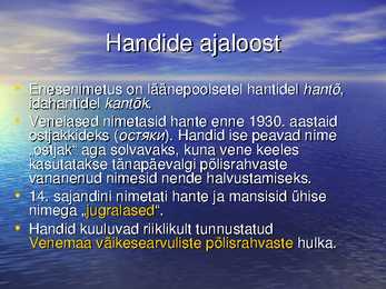 Soome-ugri rahvad-Handid #5
