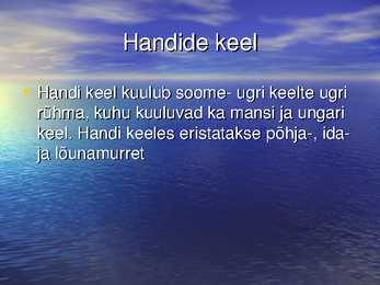Soome-ugri rahvad-Handid #7