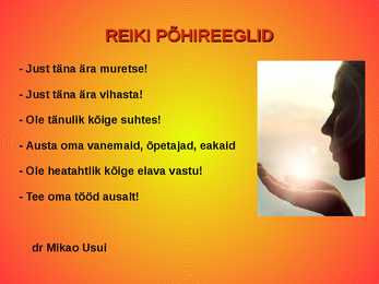 Teadlikus reikist-reikiga tervendamine saare-ja muhumaal #2