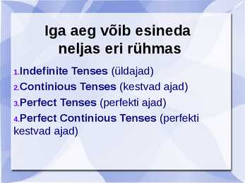 Active tenses #5