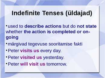 Active tenses #6