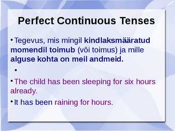 Active tenses #9