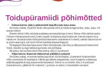 Toitumise tähtsus #8