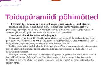 Toitumise tähtsus #9