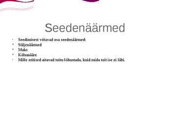 Seedimine #5
