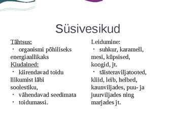 Põhilised toitained #5