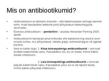 Antibiootikumid #2