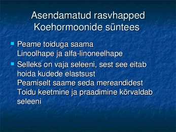 Rasvad inimkehas - powerpoint #8