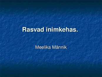 Rasvad inimkehas - powerpoint