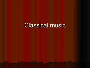 Classical music powerpoint