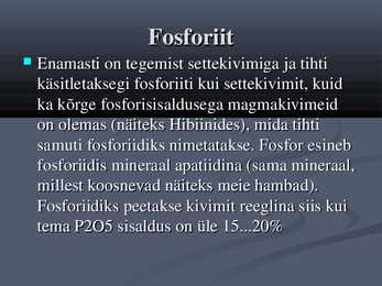 PowerPointi esitlus Eesti kivimite kohta #11