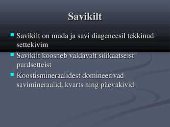 PowerPointi esitlus Eesti kivimite kohta #14