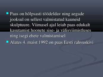 PowerPointi esitlus Eesti kivimite kohta #3