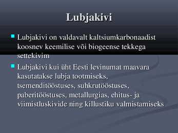PowerPointi esitlus Eesti kivimite kohta #4