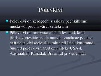 PowerPointi esitlus Eesti kivimite kohta #6