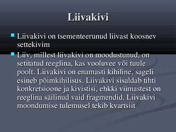 PowerPointi esitlus Eesti kivimite kohta #9