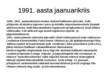 Eesti Vabariigi taastamine #2