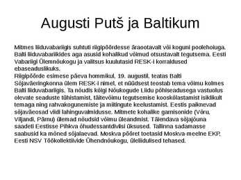Eesti Vabariigi taastamine #7