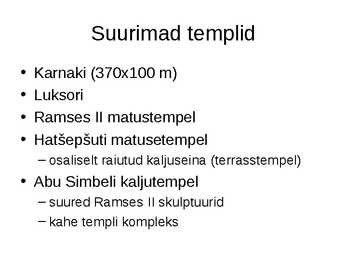 Vana-Egiptuse ja Uue riigi arhitektuur #12