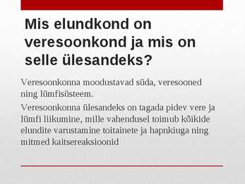 Südame- ja veresoonkonnahaigused #2